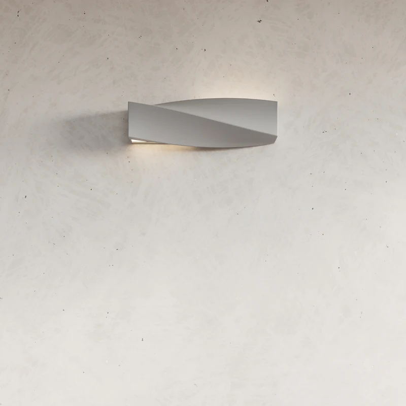 Moderne graue Keramik-Wandleuchte – Asterion