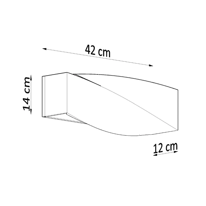 Moderne graue Keramik-Wandleuchte – Asterion