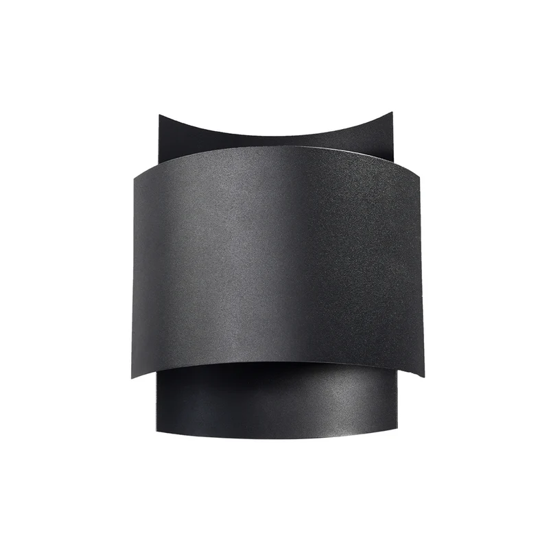 Schwarze Wandleuchte im Industriedesign – Vespera