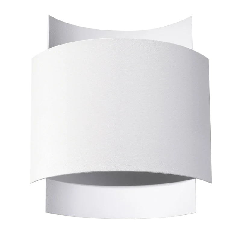 Weiße Design-Wandleuchte aus Stahl – Eryndra