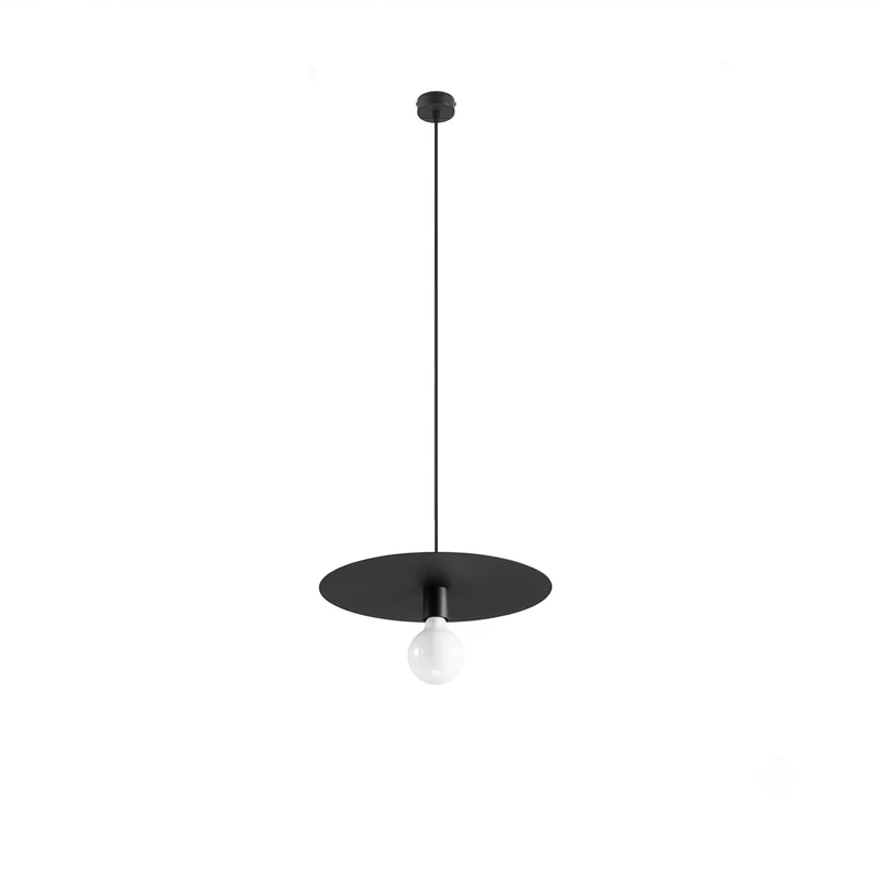 Design-Hängeleuchte aus schwarzem Stahl für das Wohnzimmer – Neravon