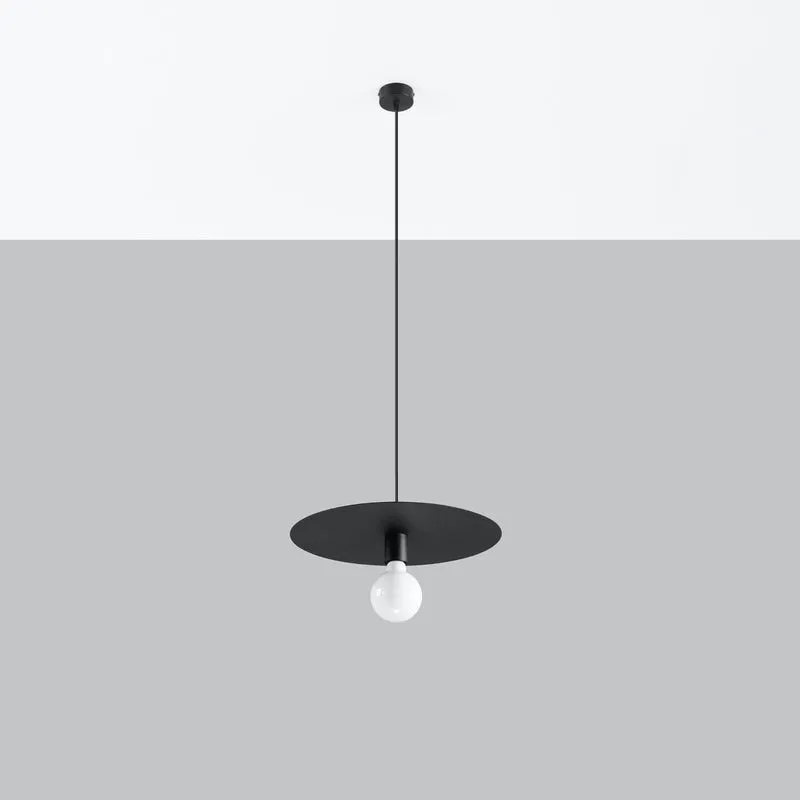 Design-Hängeleuchte aus schwarzem Stahl für das Wohnzimmer – Neravon