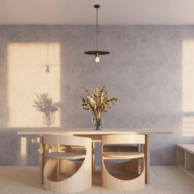 Design-Hängeleuchte aus schwarzem Stahl für das Wohnzimmer – Neravon
