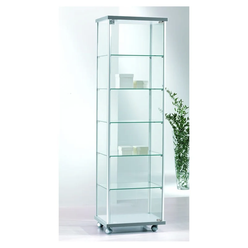 Casa Padrino Luxus Ladenvitrine 53 x 39 cm H. 180 cm - Ladeneinrichtung - Boutique Möbel - Made in Italy
