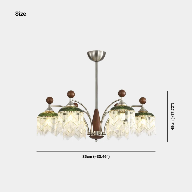 Crystal Fringe Chandelier Tassel Vintage