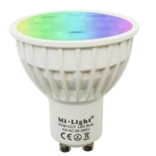 8-teiliges LED-Bodenstrahler-Set (GU10, quadratisch) mit RGBCCT-Lichtquelle und Fernbedienung, Edelstahl, Schutzart IP66
