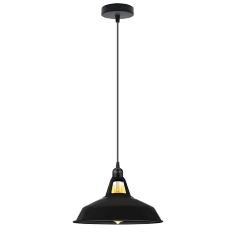 Farbige Vintage Pendelleuchte | Industriedesign E27 ~3953