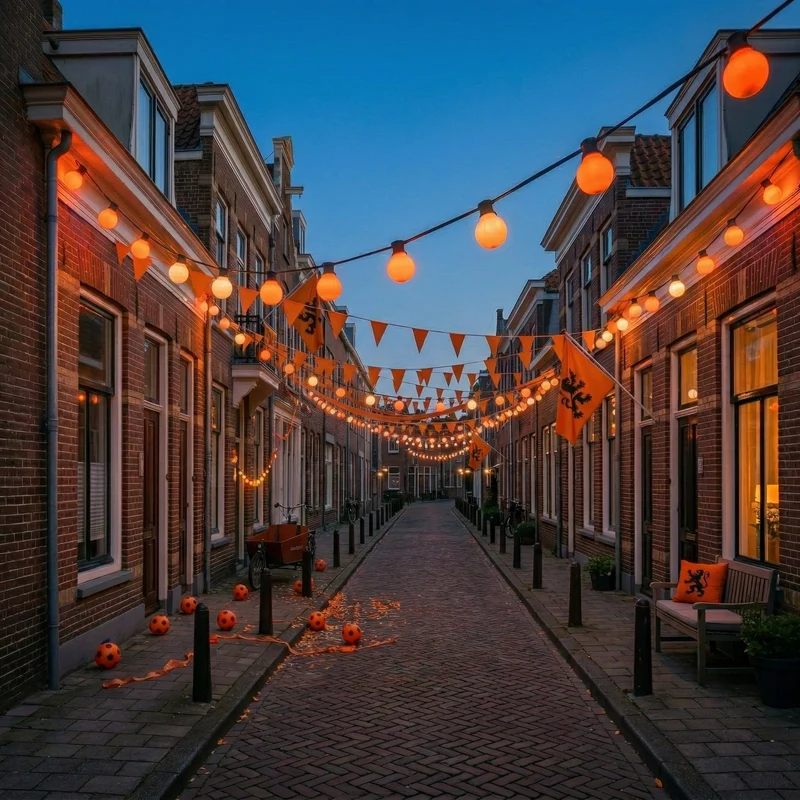 Orange Lichterkette | 10 Meter | inkl. orangefarbener Glühbirnen