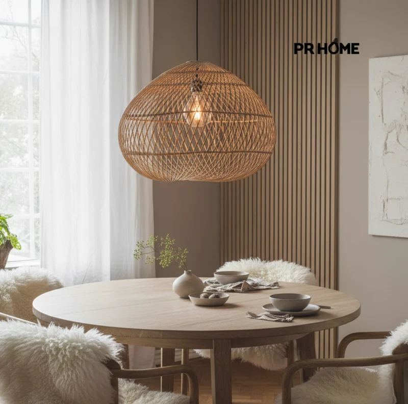 Rattan Hängelampe Indoor Karen 70 | 90cm