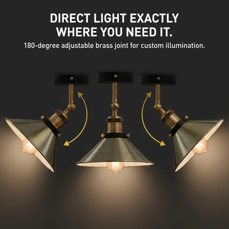 Farbige Deckenleuchte 180° verstellbar Halter | LEDSONE ~4019