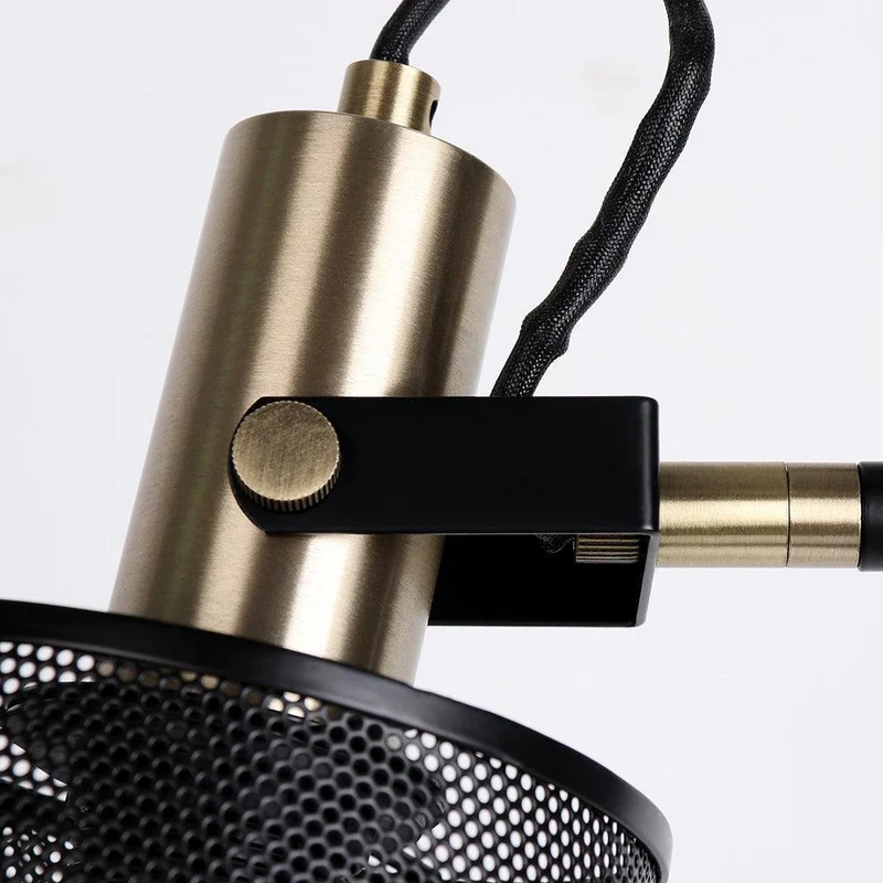 Schwarze LED-Stehlampe aus Aluminium mit Doppelkopf – Tavela
