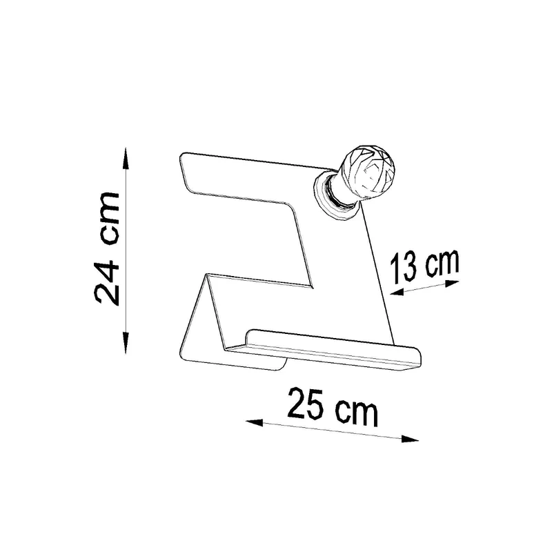 Design-Schreibtischlampe aus weißem Stahl – Arkanis