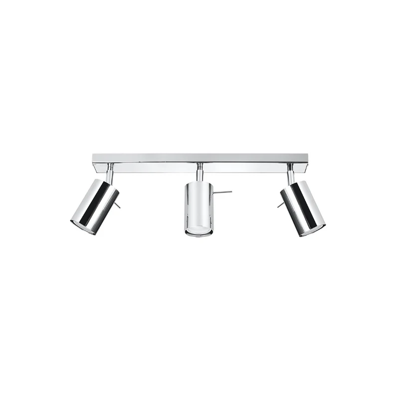 Moderner chromfarbener Deckenstrahler mit 3 verstellbaren Spots – Arionys