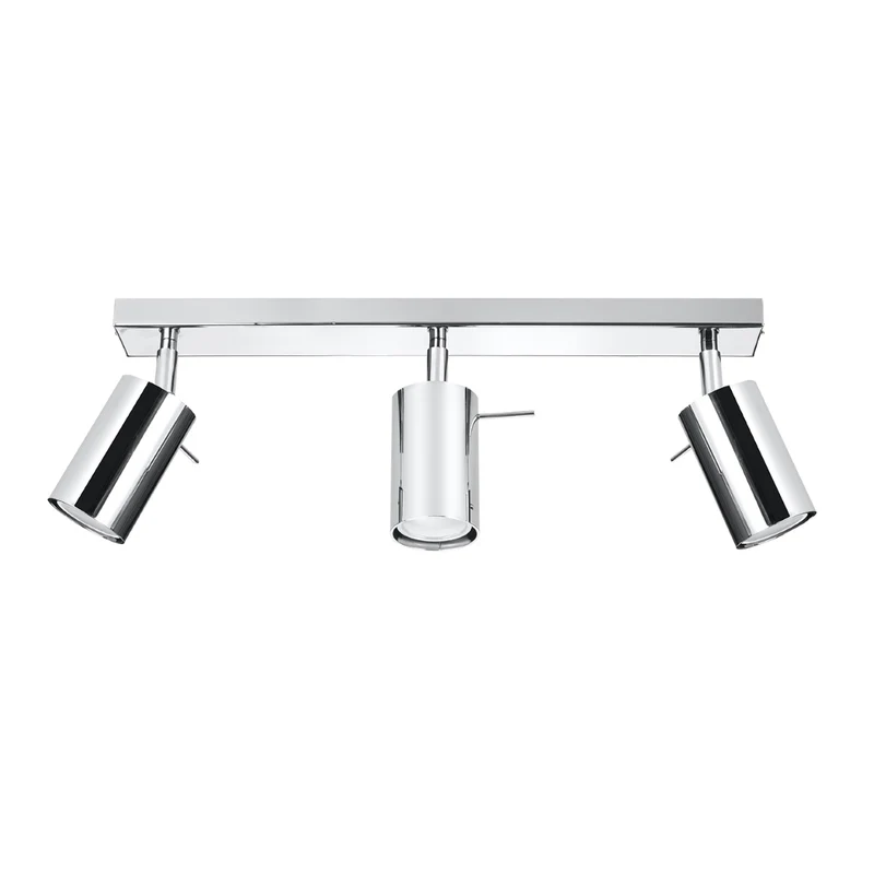 Moderner chromfarbener Deckenstrahler mit 3 verstellbaren Spots – Arionys