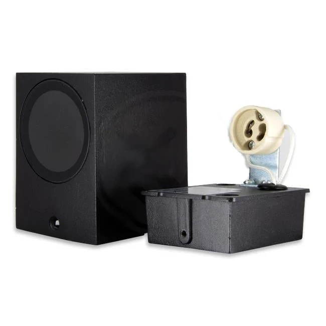 8-teilig | Wand-/Außenleuchte | Inkl. 8x PHILIPS Strahler | Komplett | San Diego | IP44 | 1x GU10 | Schwarz
