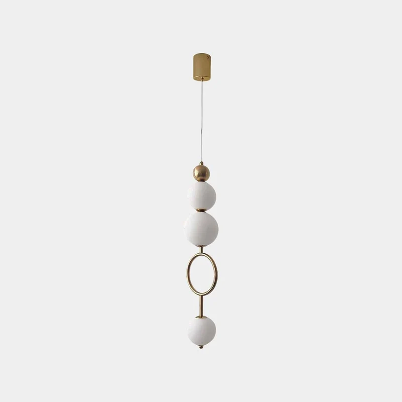 Small Globe Pendant Light Vertical Glass LED