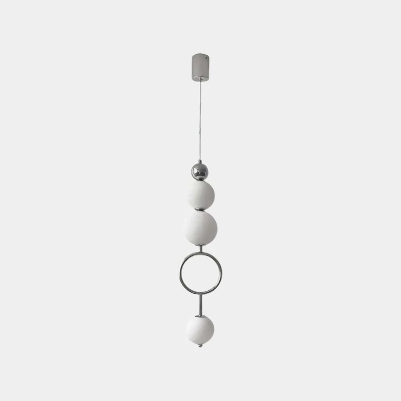 Small Globe Pendant Light Vertical Glass LED