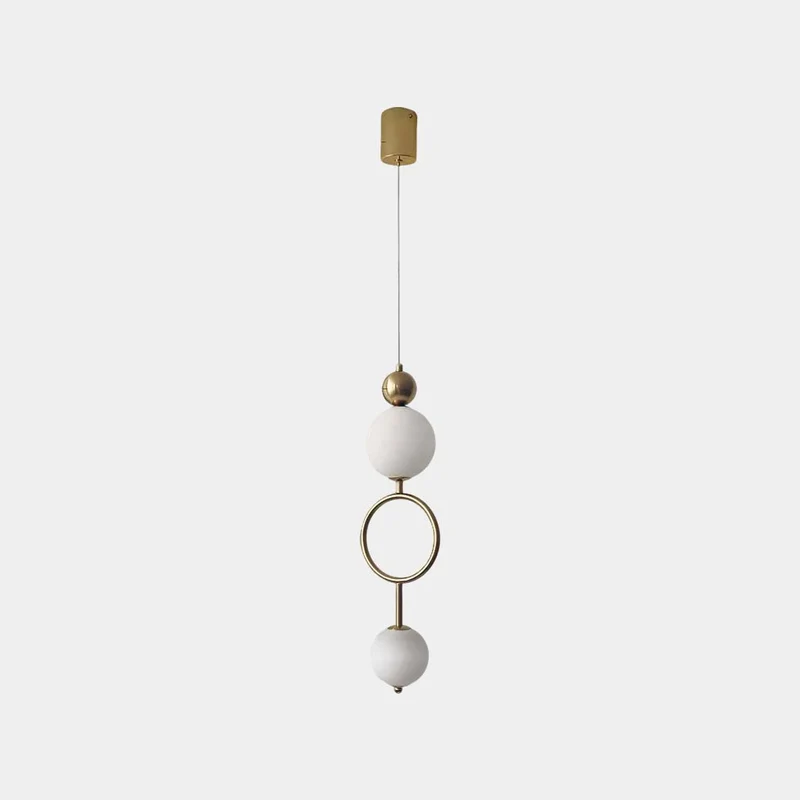 Small Globe Pendant Light Vertical Glass LED
