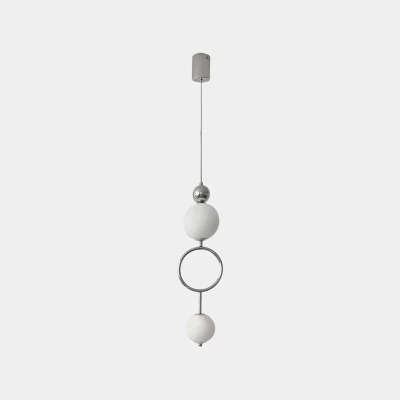 Small Globe Pendant Light Vertical Glass LED
