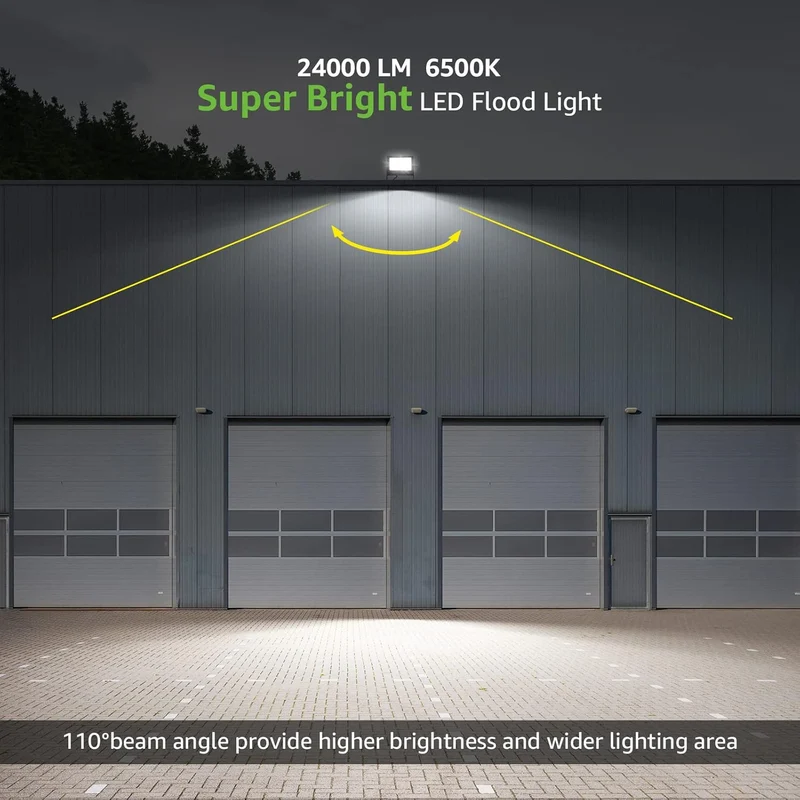 LED Strahler Außen, 200W LED Fluter Superhell Außenstrahler 24000LM, IP65 Wasserdicht 6500K Scheinwerfer Flutlicht mit 2835 SMD LEDs, Außenlampe für Garten, Innenhöfe, Garage, Hotel, Sportplatz