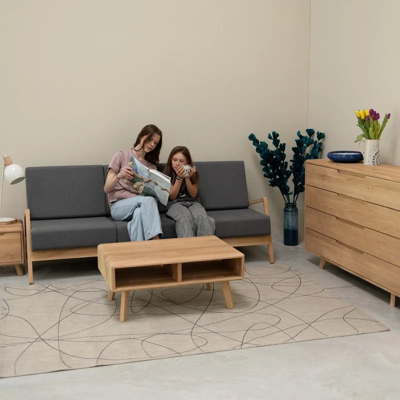 Dreisitzer-Sofa aus Massivholz SWEDEN | NordicStory