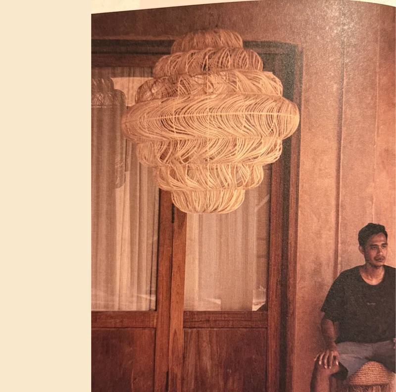 Rattan Lampe XL AURORA 102cm
