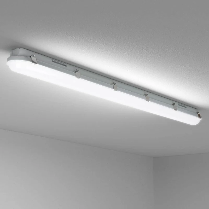 4x 120 cm LED Feuchtraumleuchten, 36W, 5400lm, 4000K Neutralweiß, IP65, Wasserfest für Keller, Werkstatt, Garage, Innen- & Außenbereich
