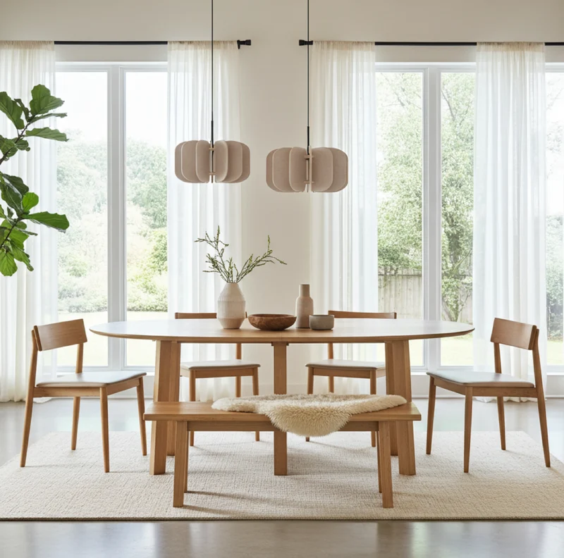 Pendelleuchte beige MULA 45
