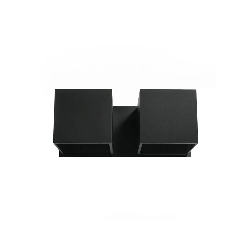 Moderne schwarze Aluminium-Wandleuchte – Noctarys