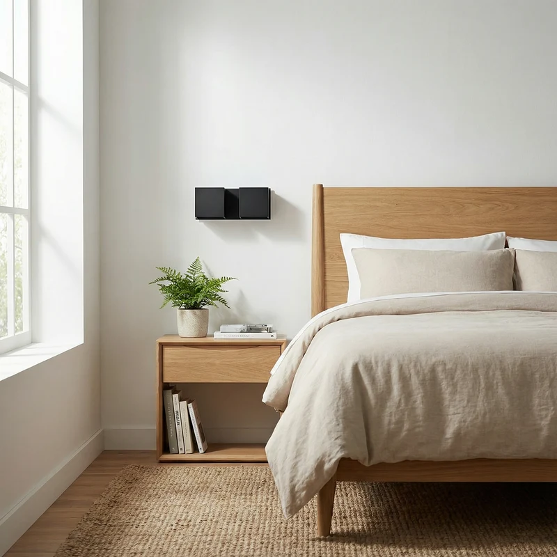 Moderne schwarze Aluminium-Wandleuchte – Noctarys