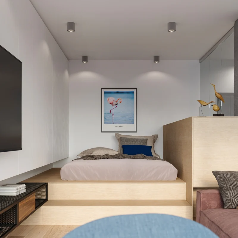 Moderner grauer zylindrischer Deckenleuchter Wohnzimmer – Modell Eryndra