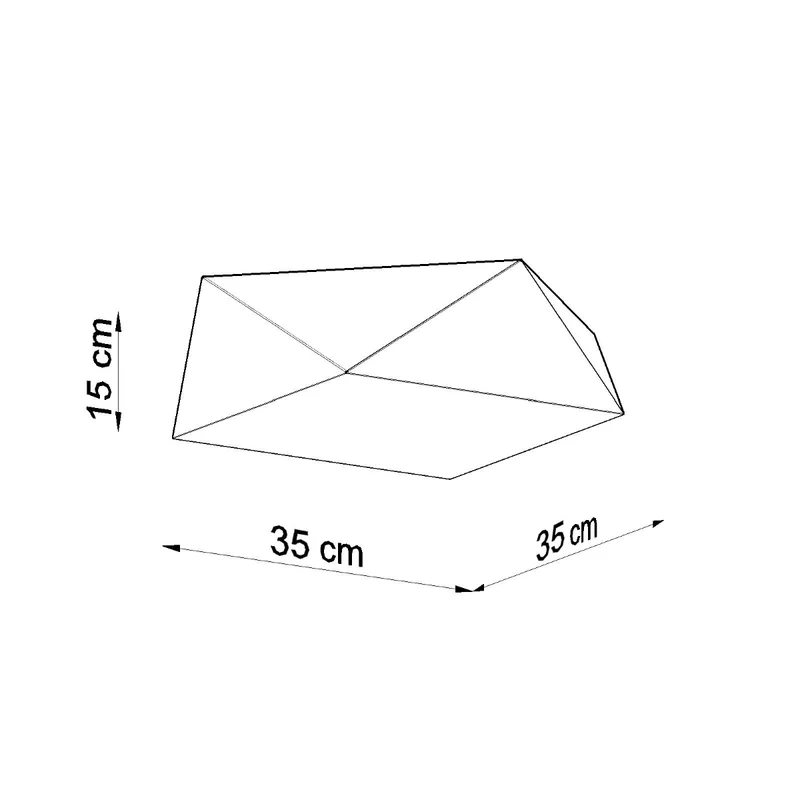 Moderner weißer geometrischer Deckenleuchter – modèle Arthexa