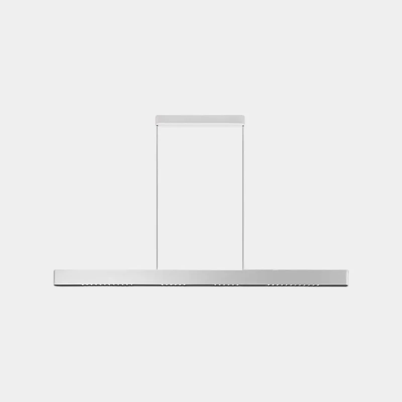 Linear Pendant Light Bright Dimmable LED Up & Down, Silver