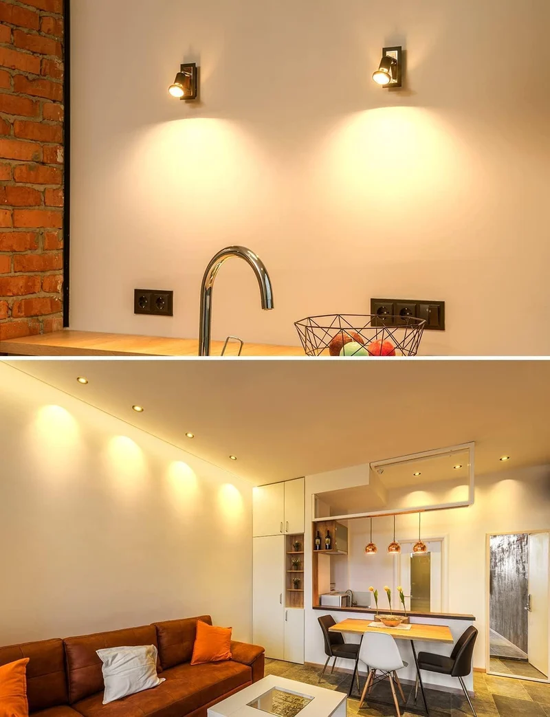 Lepro GU10 LED Warmweiss 4W Lampe, Ersetzt 50W Halogenlampen, 345 Lumen Leuchtmittel LED GU10 Warmweiss, 2700K Warmweiß, 100° Strahlwinkel Reflektorlampen, 10 Stück