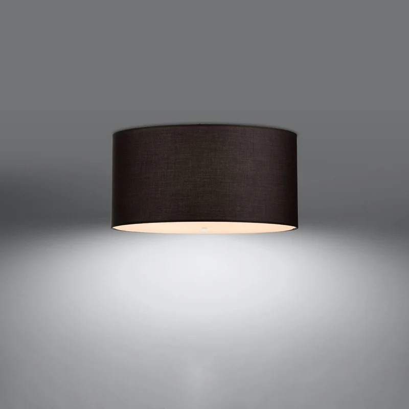 Minimalistische schwarze Deckenleuchte Wohnzimmer – Elarion