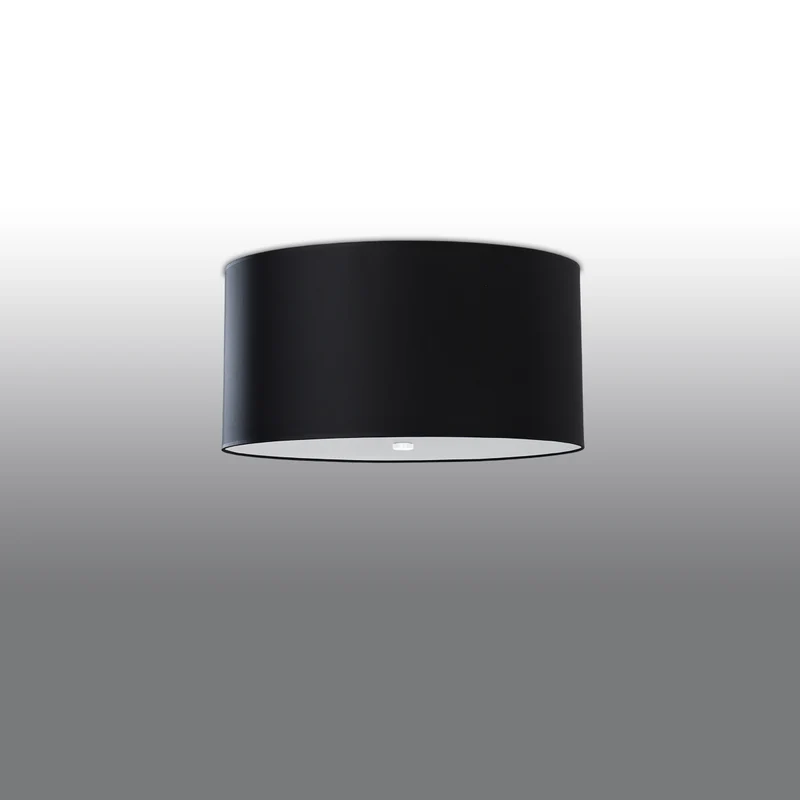 Minimalistische schwarze Deckenleuchte Wohnzimmer – Elarion