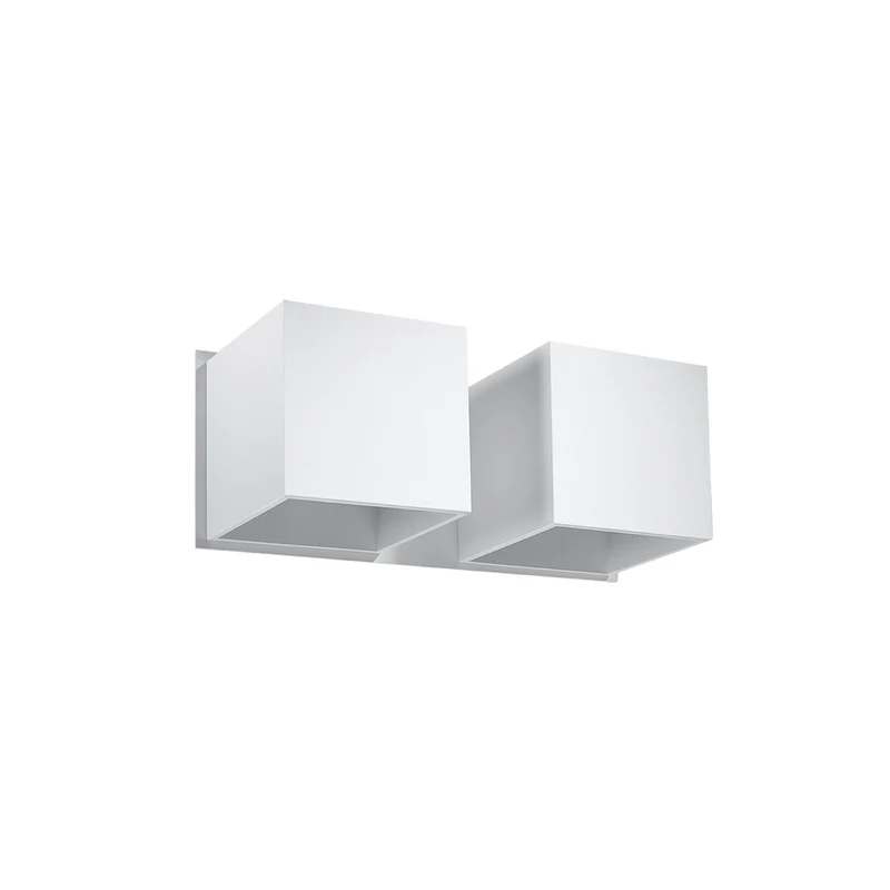 Moderne Wandleuchte aus weißem Aluminium – Asterion