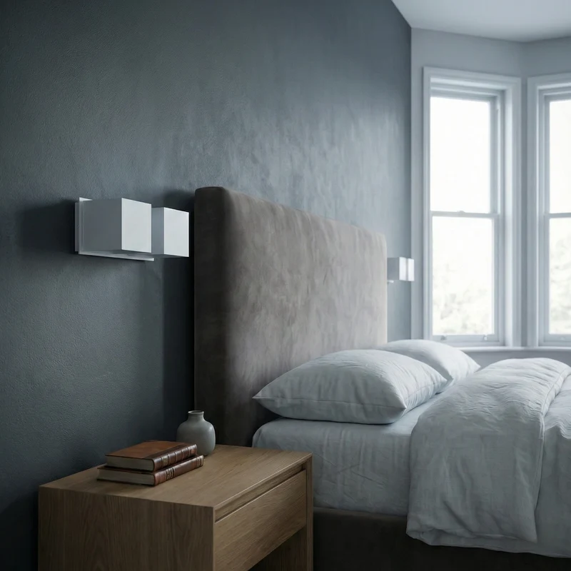Moderne Wandleuchte aus weißem Aluminium – Asterion