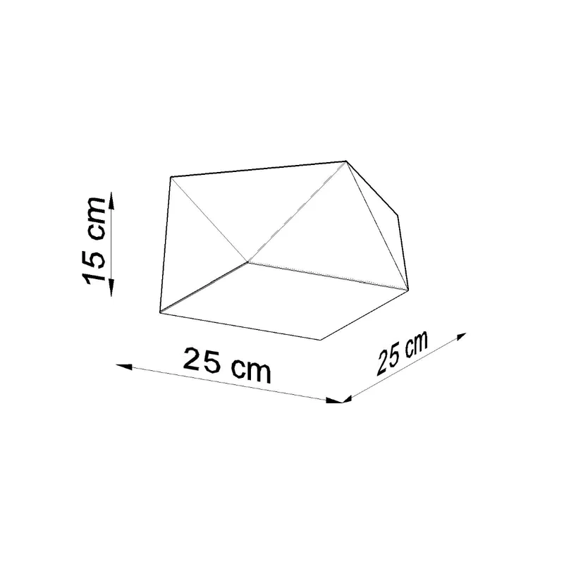 Moderner schwarzer geometrischer Deckenleuchter Wohnzimmer – Modell Noxaris