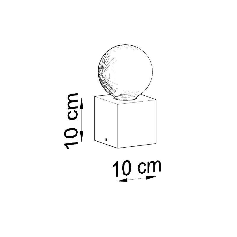 Minimalistische graue Betontischlampe – modèle Arkanis