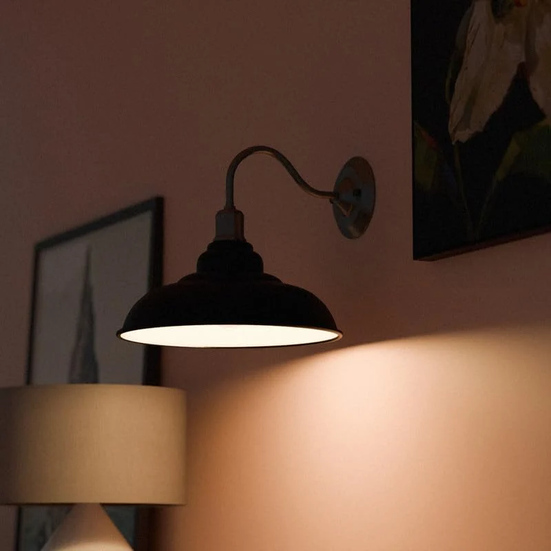 Vintage Schwanenhals Wandlampe | LEDSone Bunte Metall Lampe im Retro stil~3907