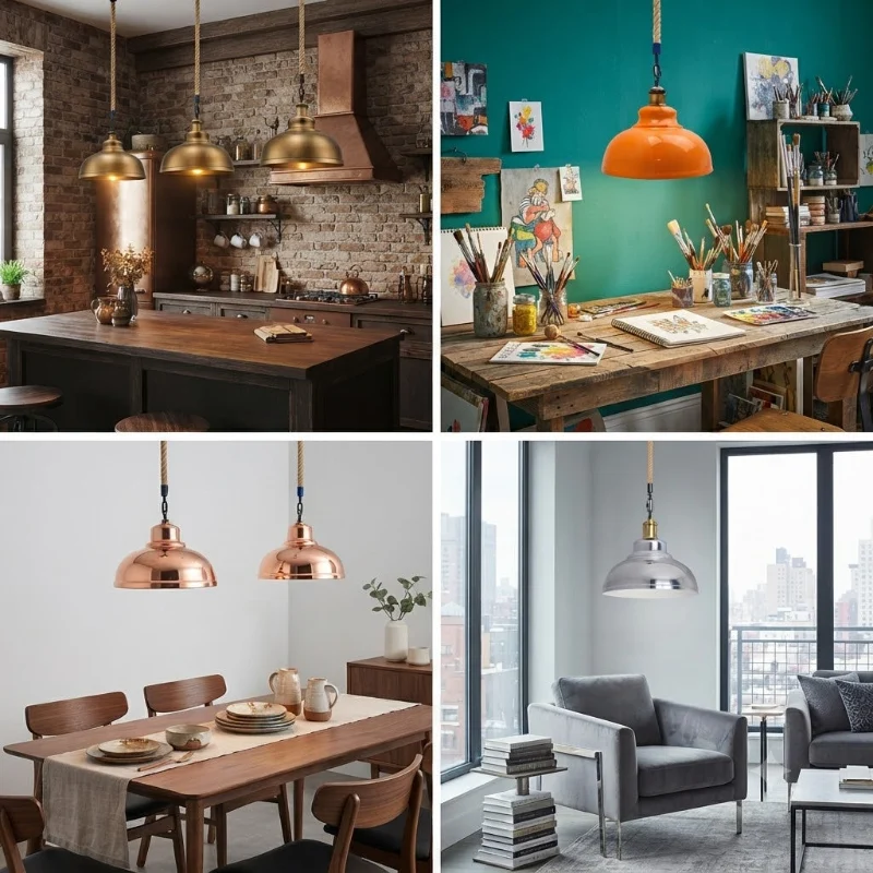 Esstisch lampe hängend pendelleuchte Industrie Hängelampe ~3946