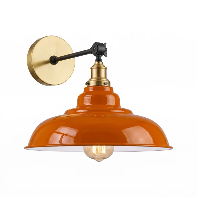 Verstellbare Wandleuchte – Vintage Fabrik Industrie Wandlampe | Ø 32cm | E27 ~3965