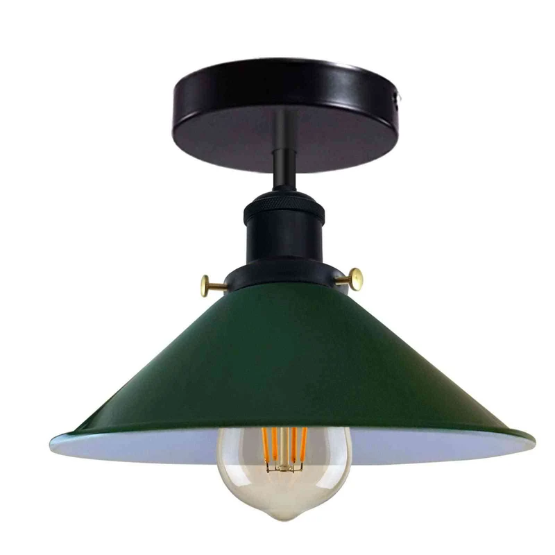 Retro Bistrolampe Decke – Industrie Vintage Deckenleuchte | Ø22cm | E27 ~4007