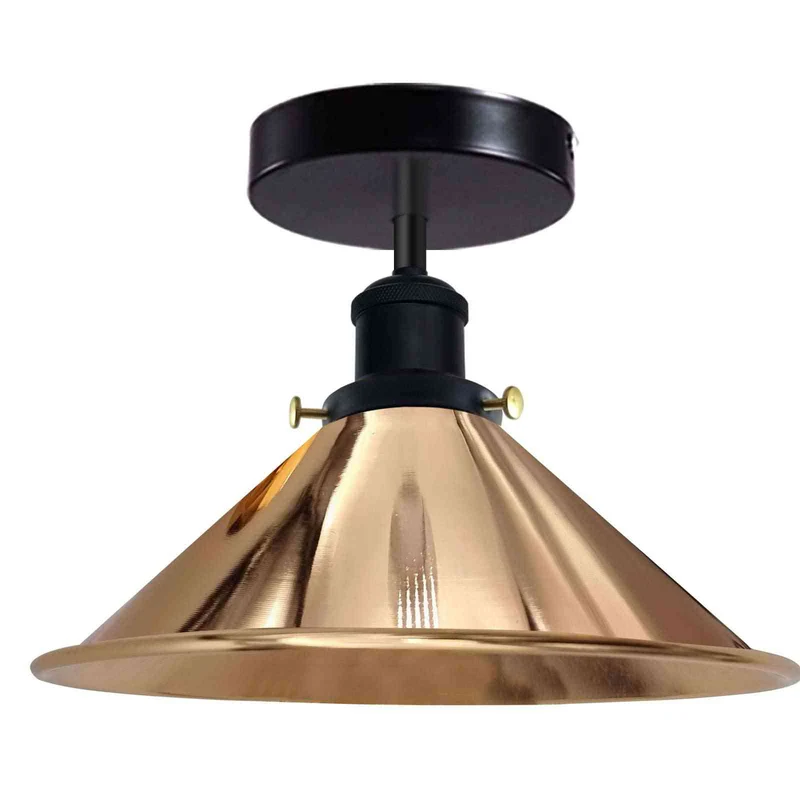 Retro Bistrolampe Decke – Industrie Vintage Deckenleuchte | Ø22cm | E27 ~4007