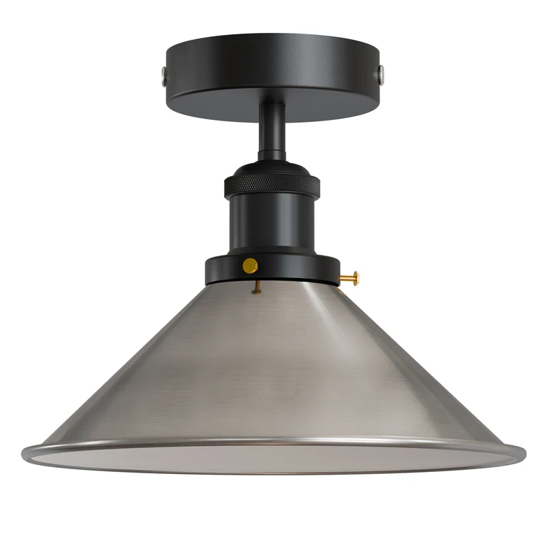 Retro Bistrolampe Decke – Industrie Vintage Deckenleuchte | Ø22cm | E27 ~4007