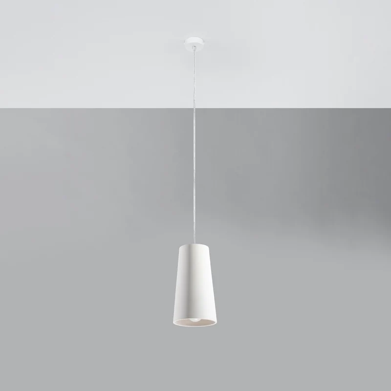 Keramik-Pendelleuchte in Kegelform für das Wohnzimmer – Lysandra