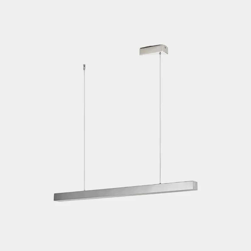 LED Linear Pendant Light Modern Simple, Silver
