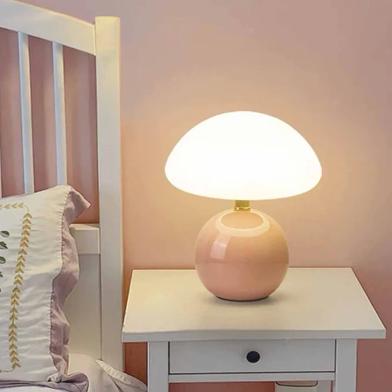 Murshroom Table Lamp Cute Mutlit-Color LED
