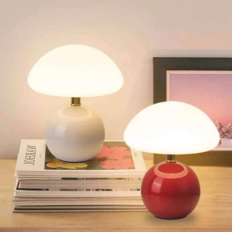 Murshroom Table Lamp Cute Mutlit-Color LED